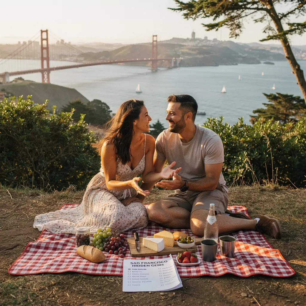 Zatrzymanie się przy wodospadzie otoczonym zielenią.