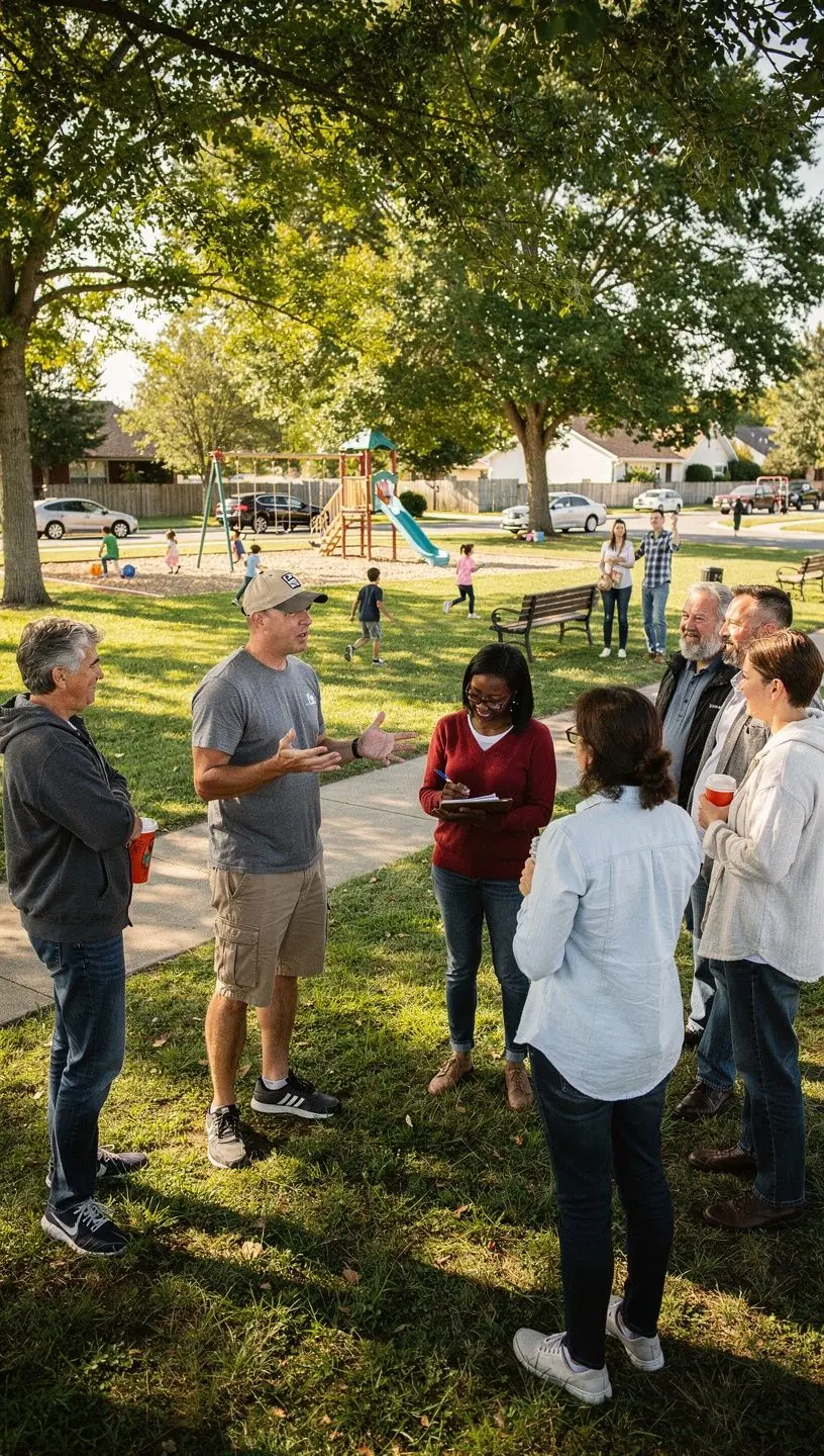 Mapa przedstawiająca różne dzielnice i ich wskaźniki przestępczości w Stanach Zjednoczonych.