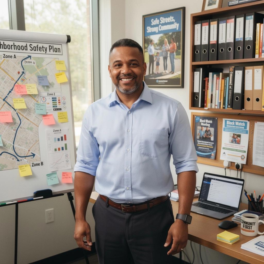 Mieszkańcy uczestniczący w spotkaniu w celu omówienia praktyk bezpieczeństwa.